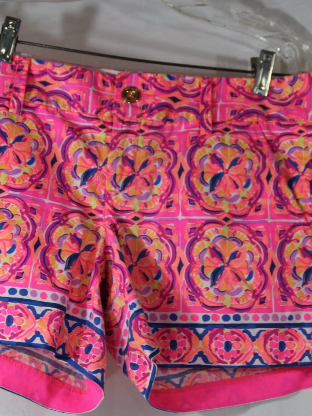 Lilly Pulitzer Callahan Shorts Size 6 Pink Fusion Rock House 5 inch Inseam Beach - Picture 2 of 7